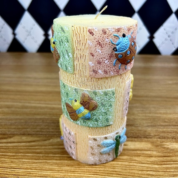 Other - Garden Insect 3D Candle Hand-Painted Cottagecore Decor